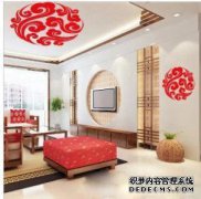 在新年的“财富”客厅，“三种绿色植物”，“